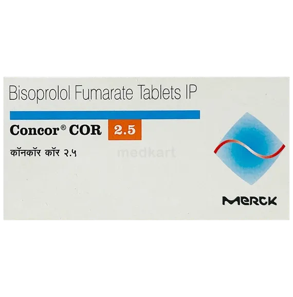 concor cor 2.5mg tablet 10's